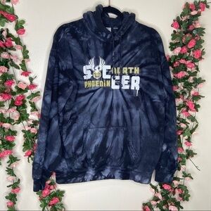 Tie-Dye Clothing Co Black Hoodie Sweater M Casual Outdoor Sweatshirt Womens